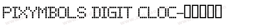 PIXymbols Digit Cloc字体转换